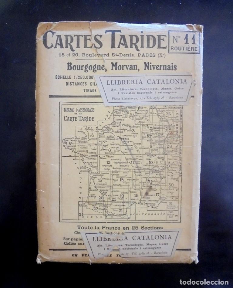 Mapas contempor&aacute;neos: Cartes Taride n&ordm; 11 Routi&egrave;re Bourgogne, Morvan, Nivernais