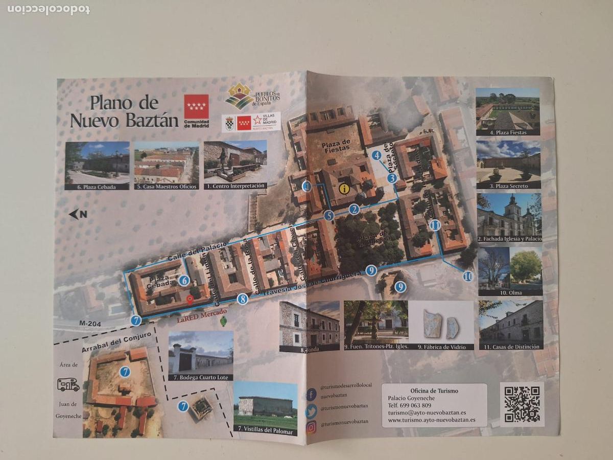 Mapas contempor&aacute;neos: Plano tur&iacute;stico Nuevo Bazt&aacute;n Alcarria Madrile&ntilde;a Comunidad de Madrid Turismo industrial