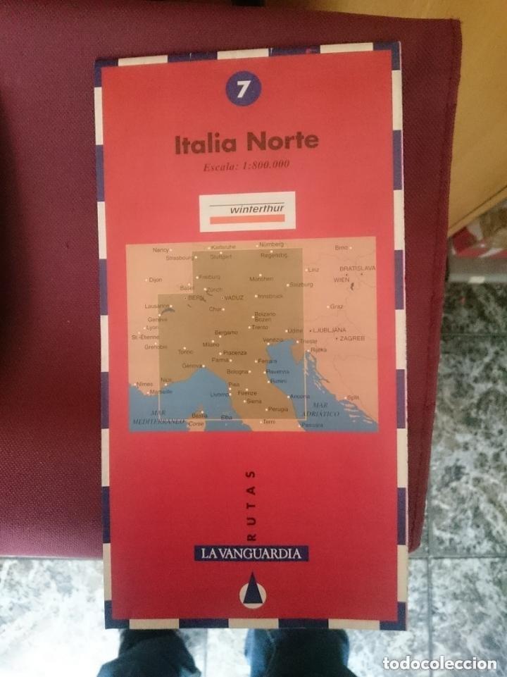 Mapas contempor&aacute;neos: MAPA - LA VANGUARDIA RUTAS - N 7 - ITALIA NORTE
