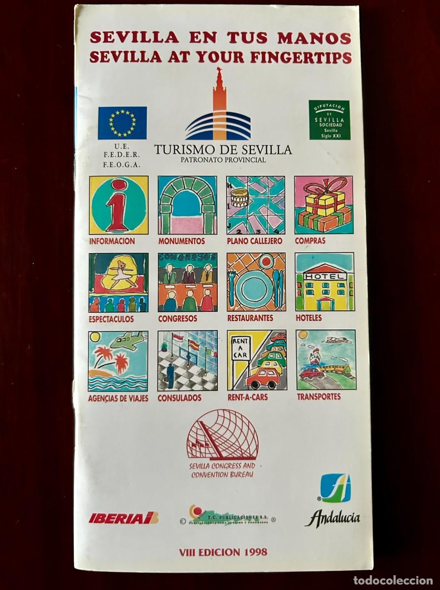 Mapas contempor&aacute;neos: SEVILLA EN TUS MANOS - PLANO GU&Iacute;A - TURISMO DE SEVILLA - VIII EDICI&Oacute;N A&Ntilde;O 1998