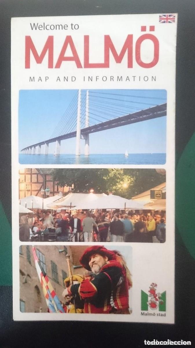Mapas contempor&aacute;neos: MAPA DE MALM&Ouml; - SUECIA - EN INGLES