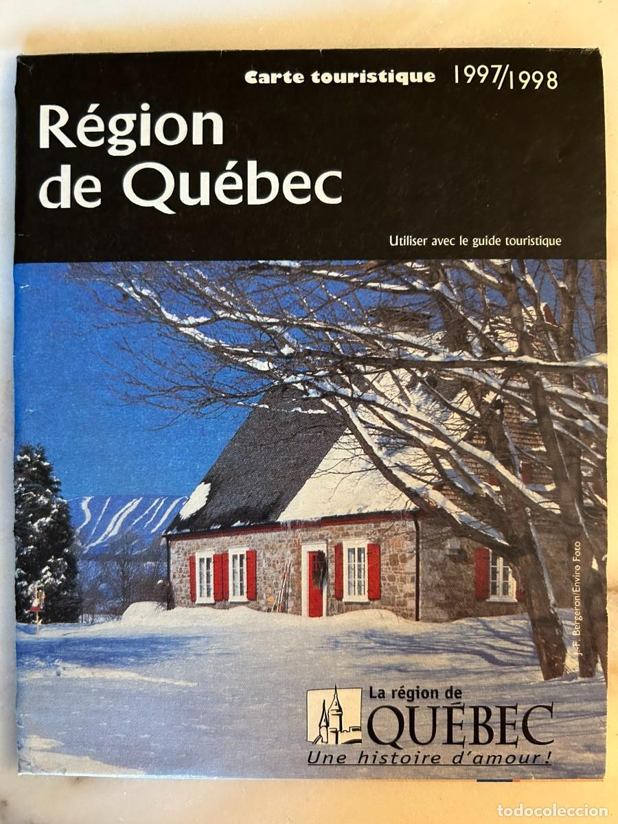 Mapas contempor&aacute;neos: CARTE TOURISTIQUE R&Eacute;GION DE QU&Eacute;BEC - TOURIST MAP - 1997-1998