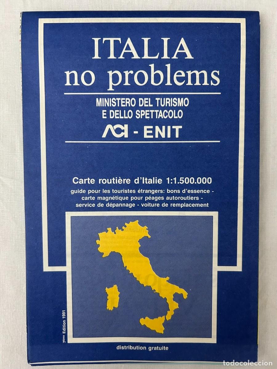 Mapas contempor&aacute;neos: ITALIA NO PROBLEMS - CARTA ROUTI&Egrave;RE D' ITALIE 1:1.500.000 - 1991