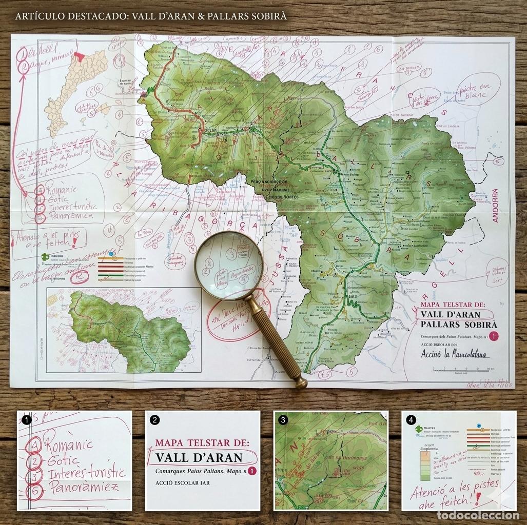 Mapas contempor&aacute;neos: ⚜️ A0101. &Uacute;nico. Mapa Telstar Vall d'Aran - Maqueta Cartogr&aacute;fica con Notas de Edici&oacute;n Originales