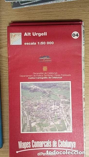 Mapas contempor&aacute;neos: MAPA ALT URGELL - A&Ntilde;OS 90 - ED. EL PERIODICO - MAPES COMARCALS DE CATALUNYA