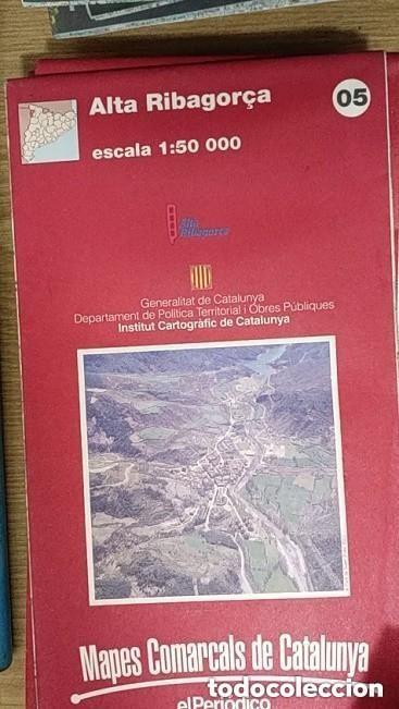 Mapas contempor&aacute;neos: MAPA ALTA RIBAGOR&Ccedil;A -ED. EL PERIODICO -APROXIMADAMENTE A&Ntilde;OS 90
