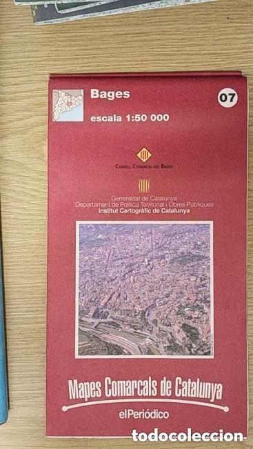 Mapas contempor&aacute;neos: MAPA BAGES -ED. EL PERIODICO -APROXIMADAMENTE A&Ntilde;OS 90