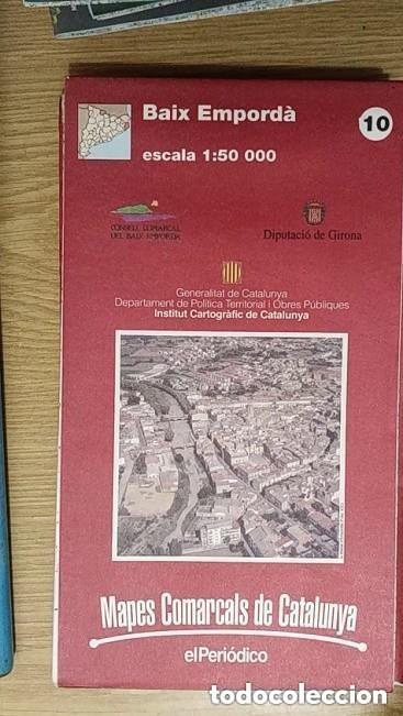 Mapas contempor&aacute;neos: MAPA BAIX EMPORDA -ED. EL PERIODICO -APROXIMADAMENTE A&Ntilde;OS 90