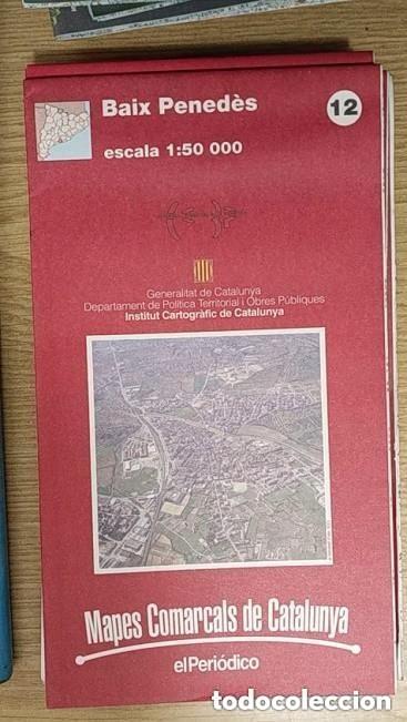 Mapas contempor&aacute;neos: MAPA BAIX PENEDES -ED. EL PERIODICO -APROXIMADAMENTE A&Ntilde;OS 90