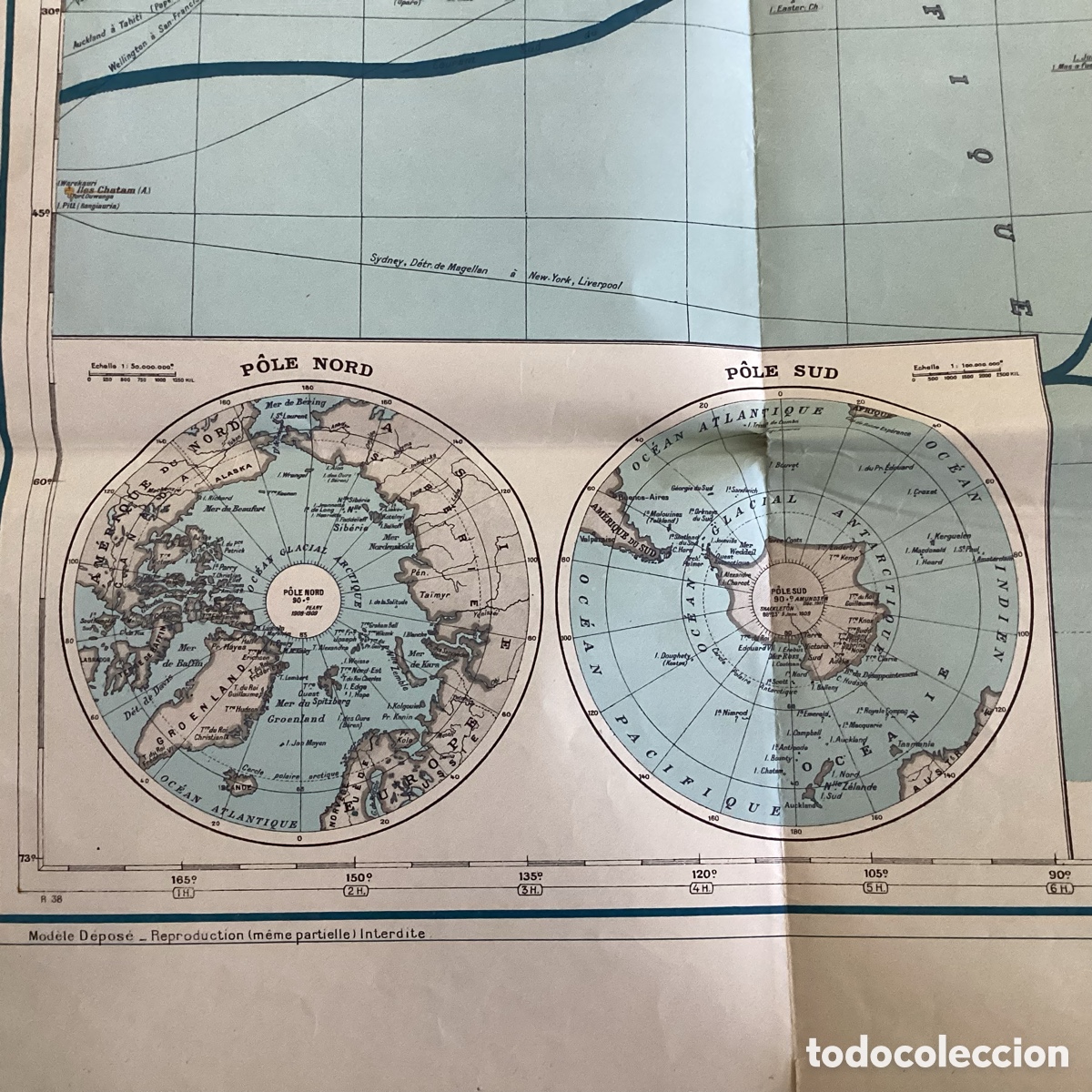 Mapas contempor&aacute;neos: Planisf&eacute;rio en franc&eacute;s, TARIDE. Grande formato. - Foto 5