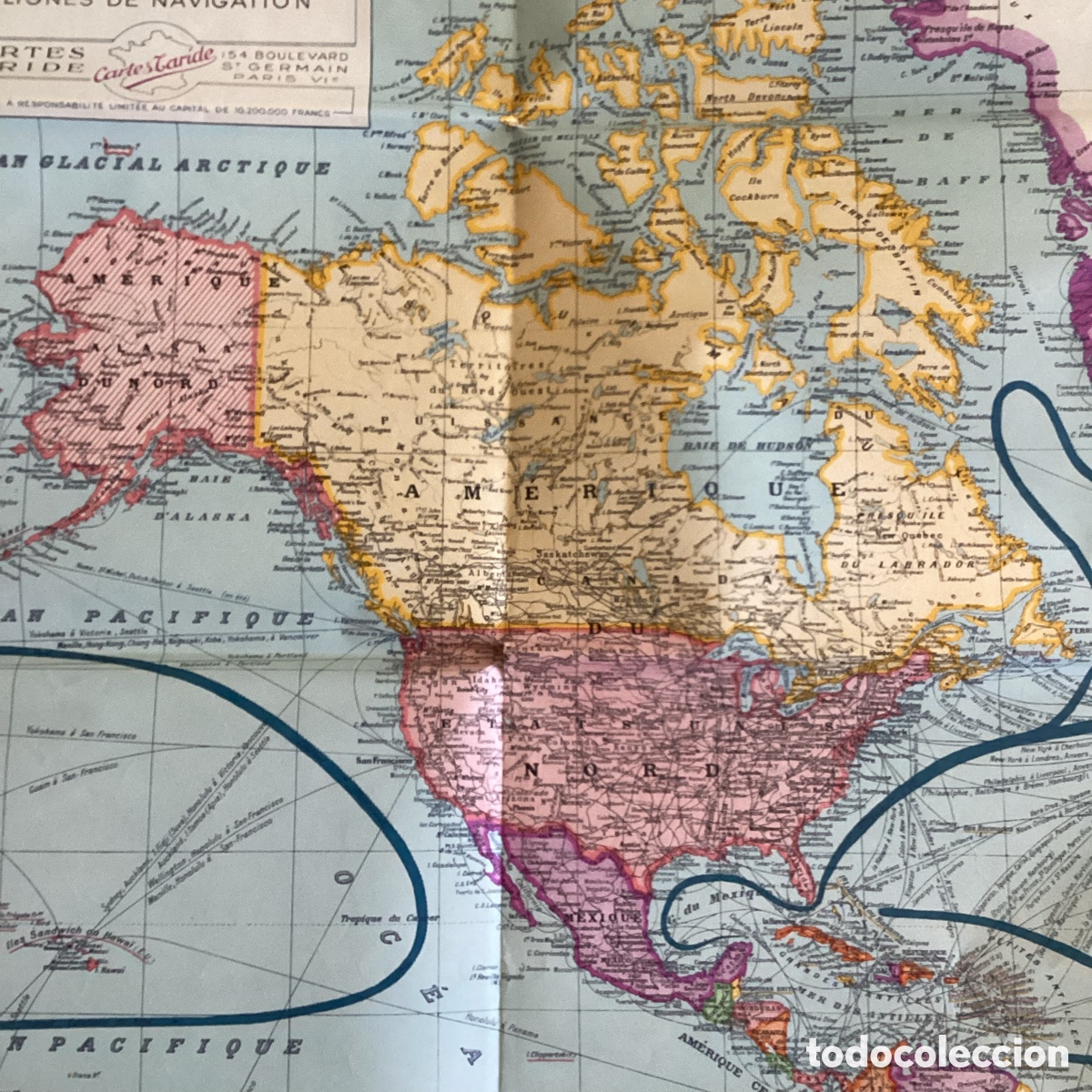 Mapas contempor&aacute;neos: Planisf&eacute;rio en franc&eacute;s, TARIDE. Grande formato. - Foto 9