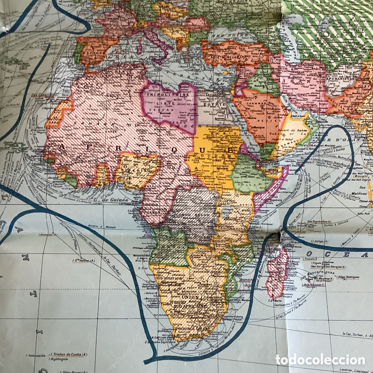 Mapas contempor&aacute;neos: Planisf&eacute;rio en franc&eacute;s, TARIDE. Grande formato. - Foto 10