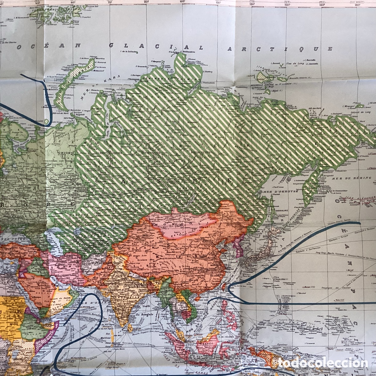 Mapas contempor&aacute;neos: Planisf&eacute;rio en franc&eacute;s, TARIDE. Grande formato. - Foto 13