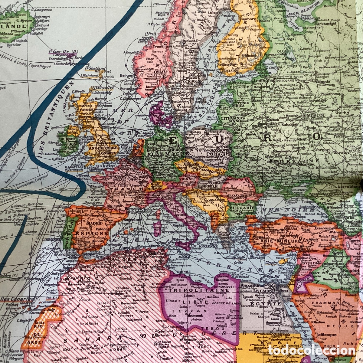 Mapas contempor&aacute;neos: Planisf&eacute;rio en franc&eacute;s, TARIDE. Grande formato. - Foto 15