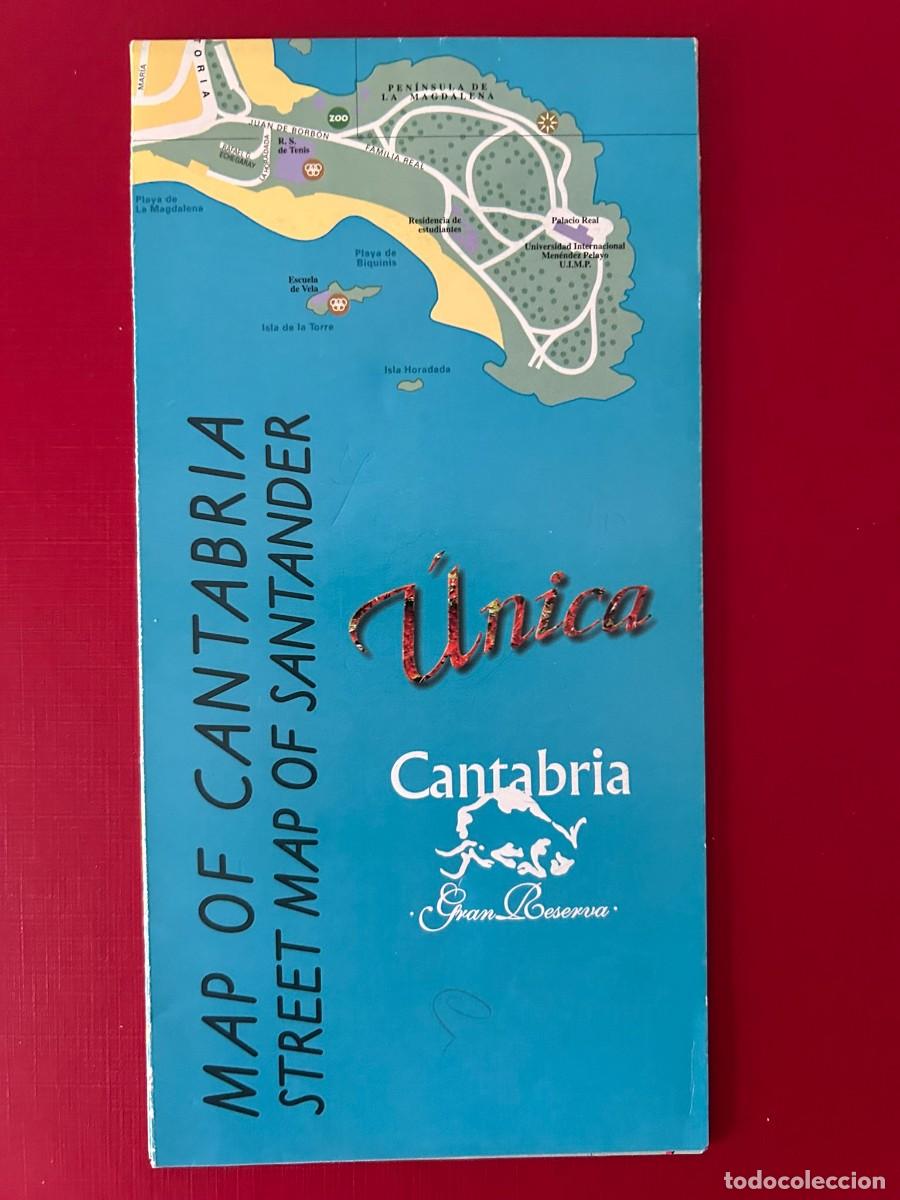 Mapas contempor&aacute;neos: MAP OF CANTABRIA - STREET MAP OF SANTANDER - CANTABRIA &Uacute;NICA - 1999