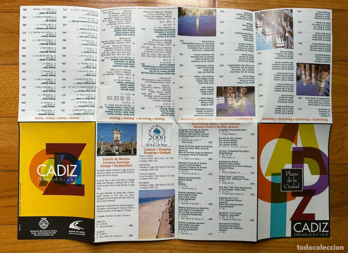 Mapas contempor&aacute;neos: C&Aacute;DIZ - PLANO DE LA CIUDAD - 2000 - Foto 3