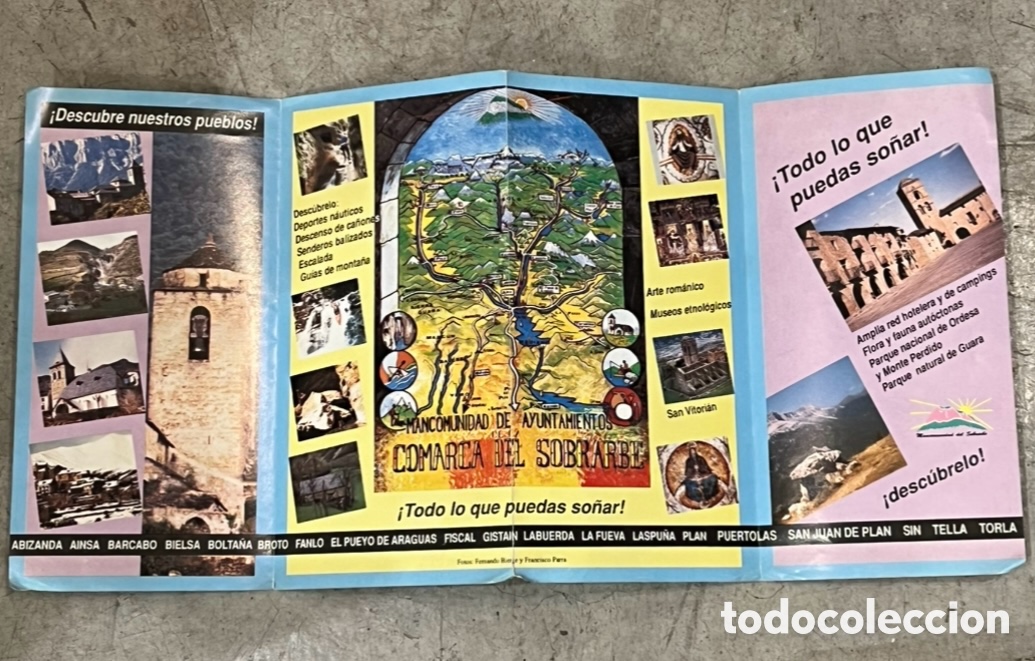 Mapas contempor&aacute;neos: Mapa. Mancomunidad del Sobrarbe. Huesca. - Foto 3