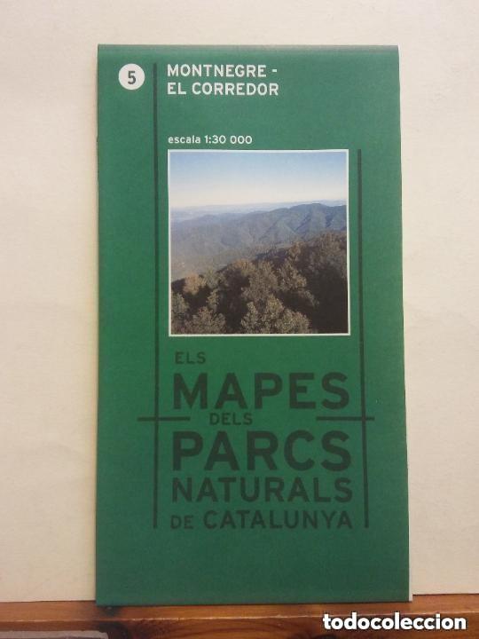 Mapas contempor&aacute;neos: MAPA - MONTNEGRE- EL CORREDOR. ESCALA 1 30.000 - ELS MAPES DELS PARCS NATURALS DE CATALUNYA