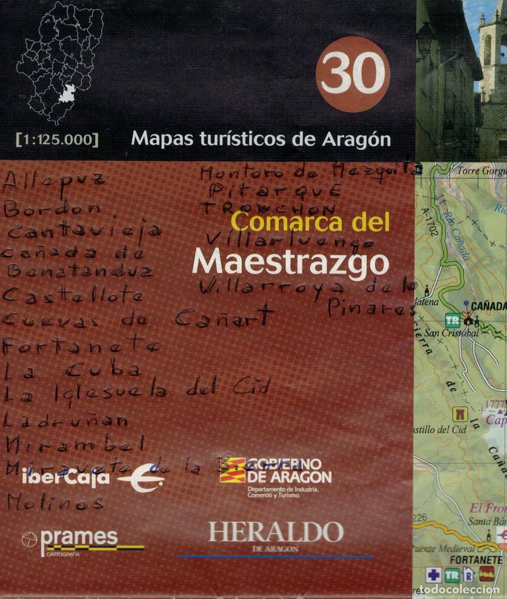 Mapas contempor&aacute;neos: Comarca del Maestrazgo. Escala 1:125.000 / Mapas tur&iacute;sticos de Arag&oacute;n 30