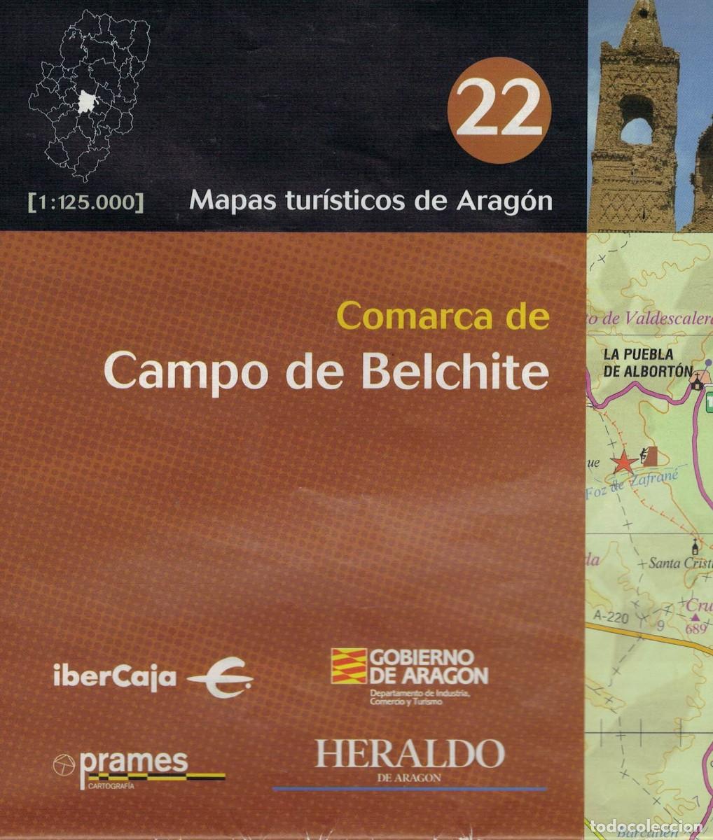Mapas contempor&aacute;neos: Comarca de Campo de Belchite. Escala 1:125.000 / Mapas tur&iacute;sticos de Arag&oacute;n 22
