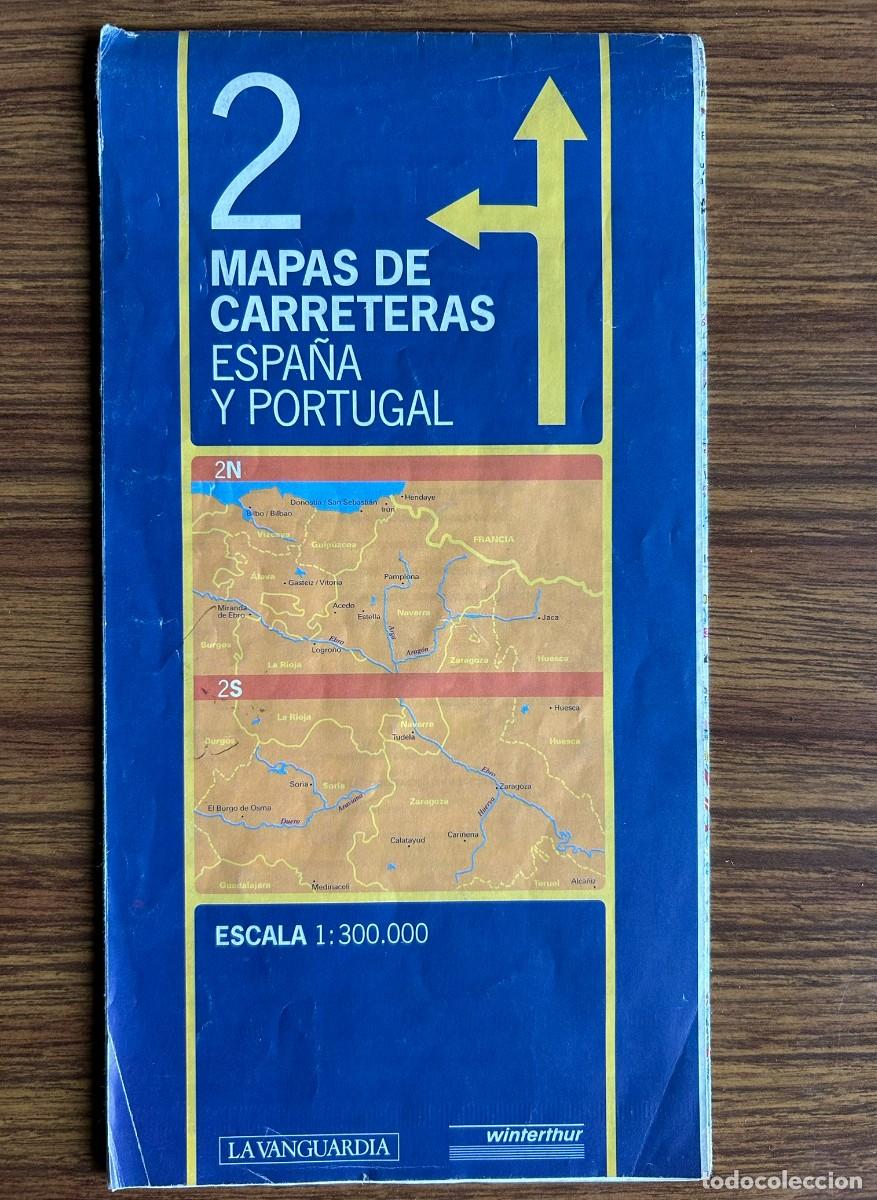 Mapas contempor&aacute;neos: MAPAS DE CARRETERAS DE ESPA&Ntilde;A Y PORTUGAL 2 - ESCALA 1:300.000 LA VANGUARDIA WINTENTHUR - 1998