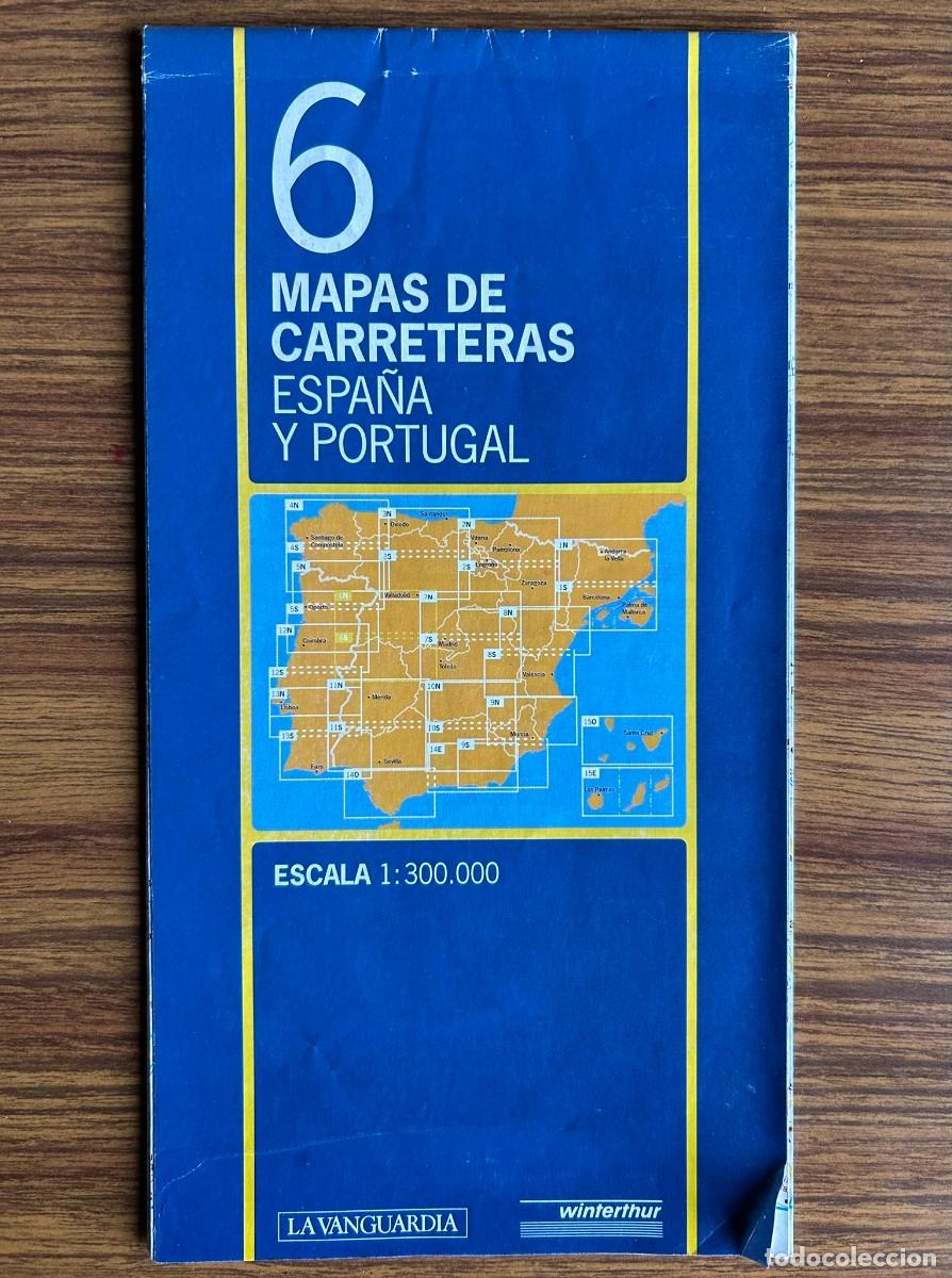 Mapas contempor&aacute;neos: MAPAS DE CARRETERAS DE ESPA&Ntilde;A Y PORTUGAL 6 - ESCALA 1:300.000 LA VANGUARDIA WINTENTHUR - 1998