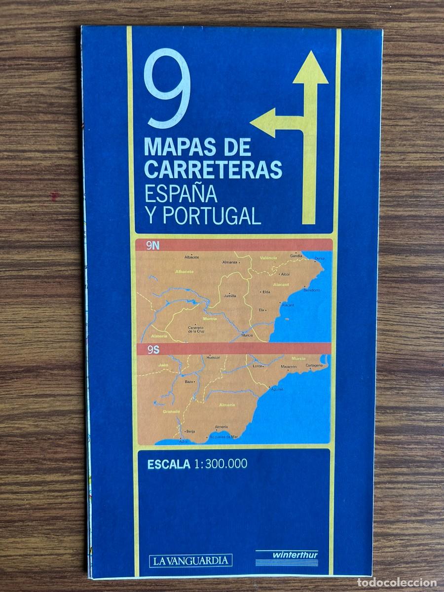 Mapas contempor&aacute;neos: MAPAS DE CARRETERAS DE ESPA&Ntilde;A Y PORTUGAL 9 - ESCALA 1:300.000 LA VANGUARDIA WINTENTHUR - 1998