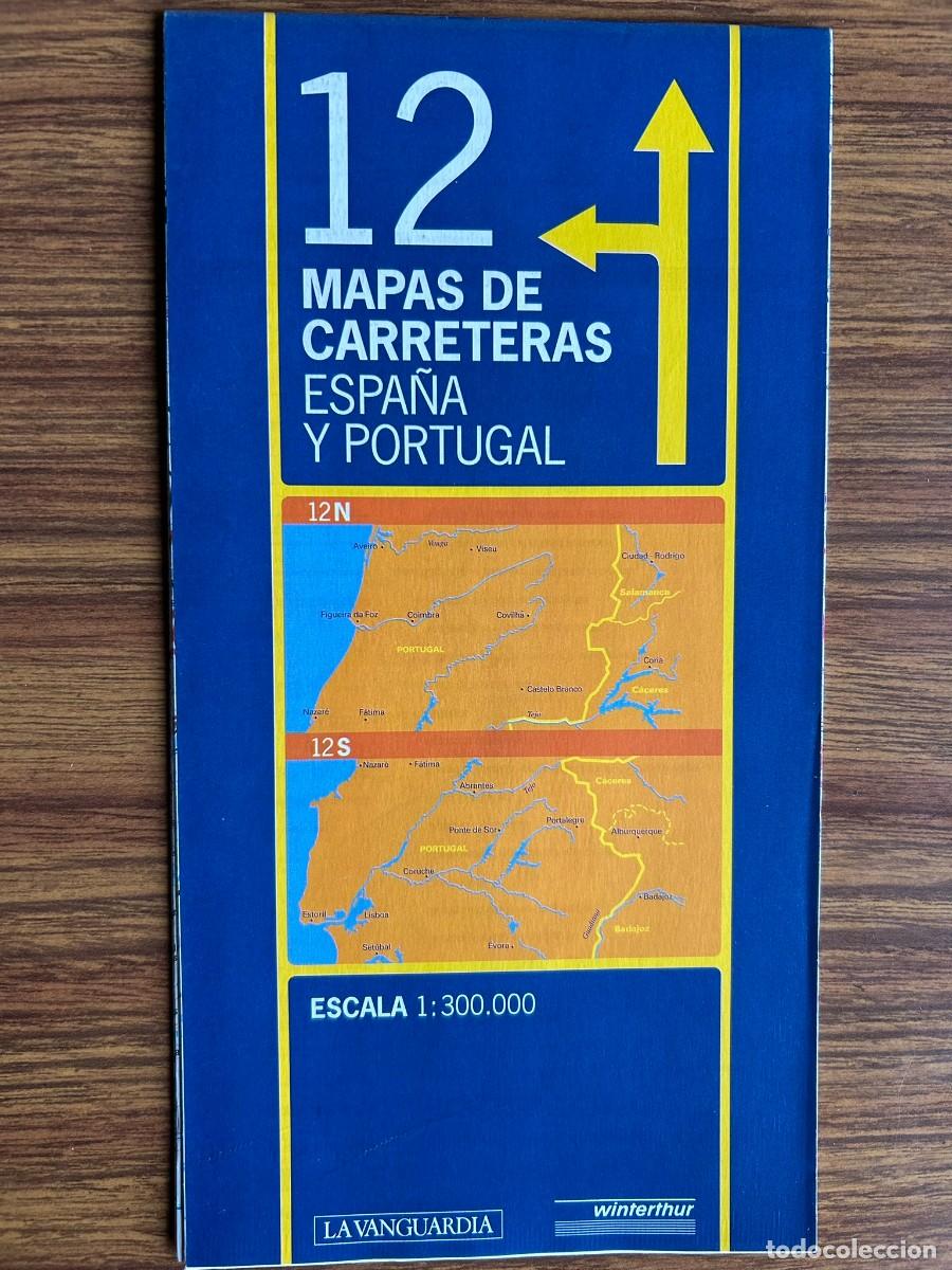 Mapas contempor&aacute;neos: MAPAS DE CARRETERAS DE ESPA&Ntilde;A Y PORTUGAL 12 - ESCALA 1:300.000 LA VANGUARDIA WINTENTHUR - 1998