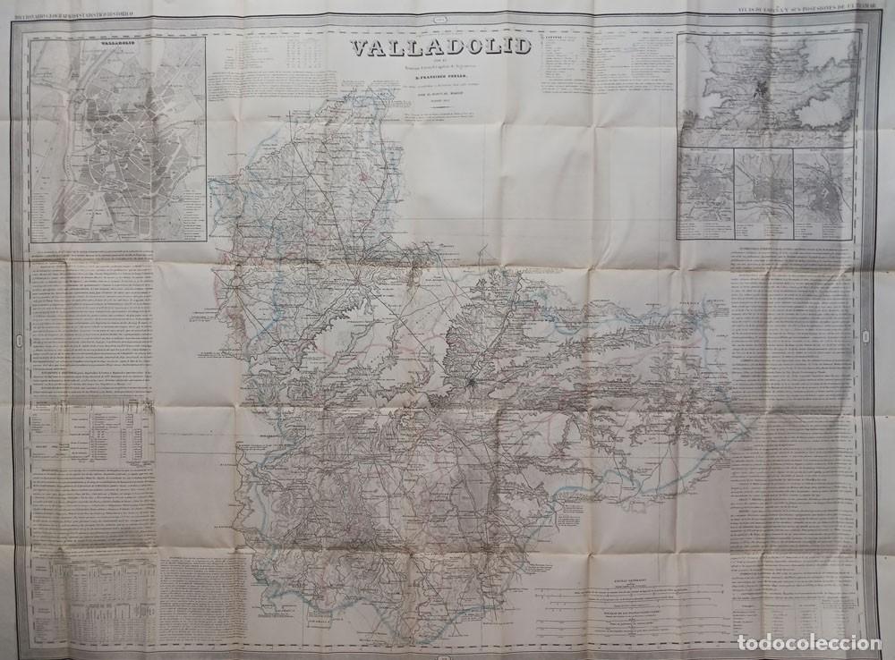 Mapas contempor&aacute;neos: Mapa de la provincia de Valladolid 1852