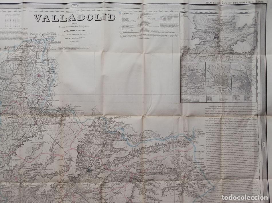 Mapas contempor&aacute;neos: Mapa de la provincia de Valladolid 1852 - Foto 4