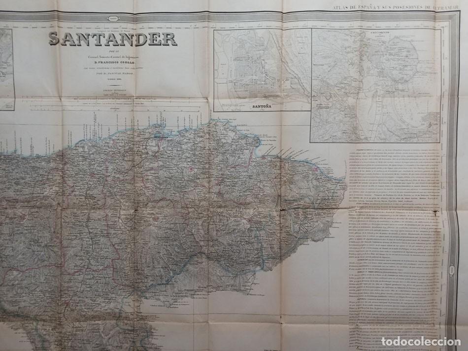 Mapas contempor&aacute;neos: Mapa de la provincia de Santander de 1861 - Foto 3