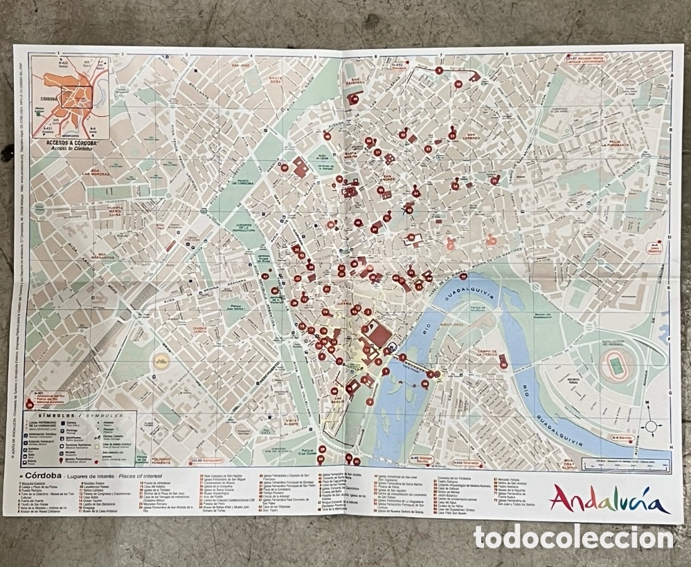 Contemporary maps: Mapa. C&oacute;rdoba. Junta de Andaluc&iacute;a. 2024.