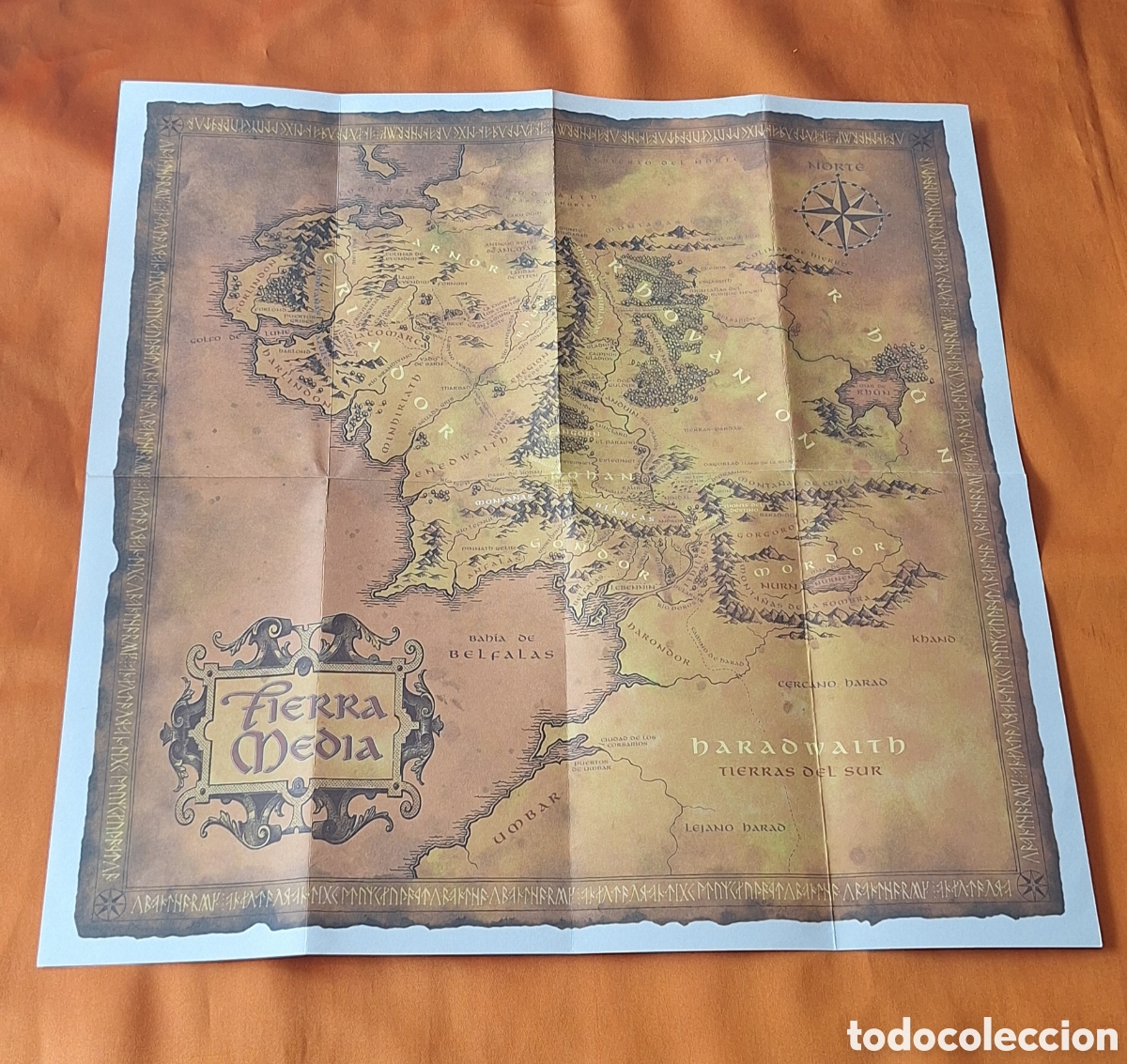 Mapas contempor&aacute;neos: El Se&ntilde;or de los Anillos - Mapa de la Tierra Media