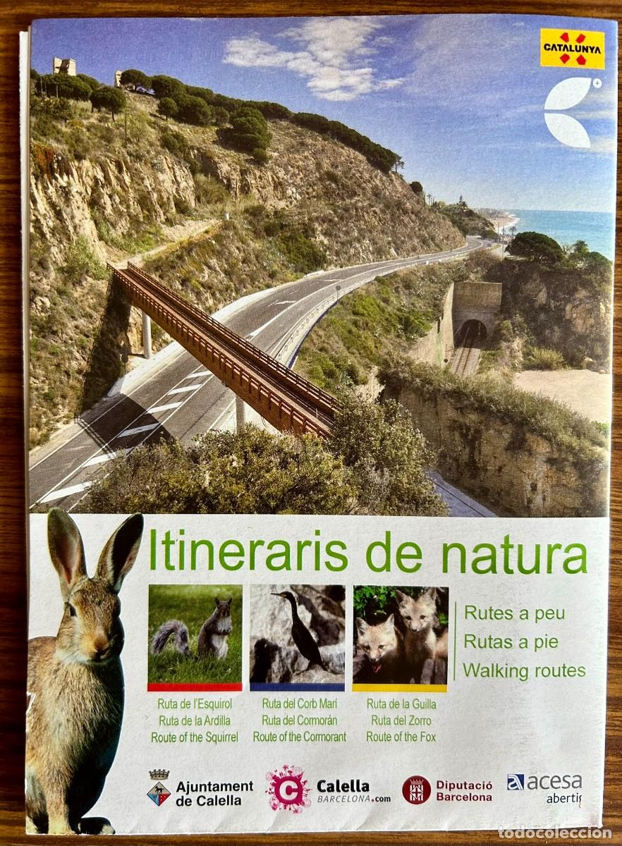 Mapas contempor&aacute;neos: CALELLA - ITINERARIS DE NATURA - RUTES A PEU - RUTAS A PIE - WALKING ROUTES - MAPA GUIA