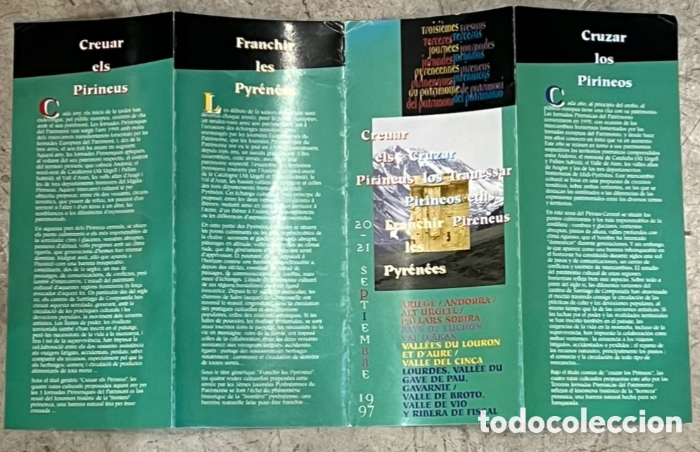 Mapas contempor&aacute;neos: Mapa. Cruzar los Pirineos. 1997. - Foto 4