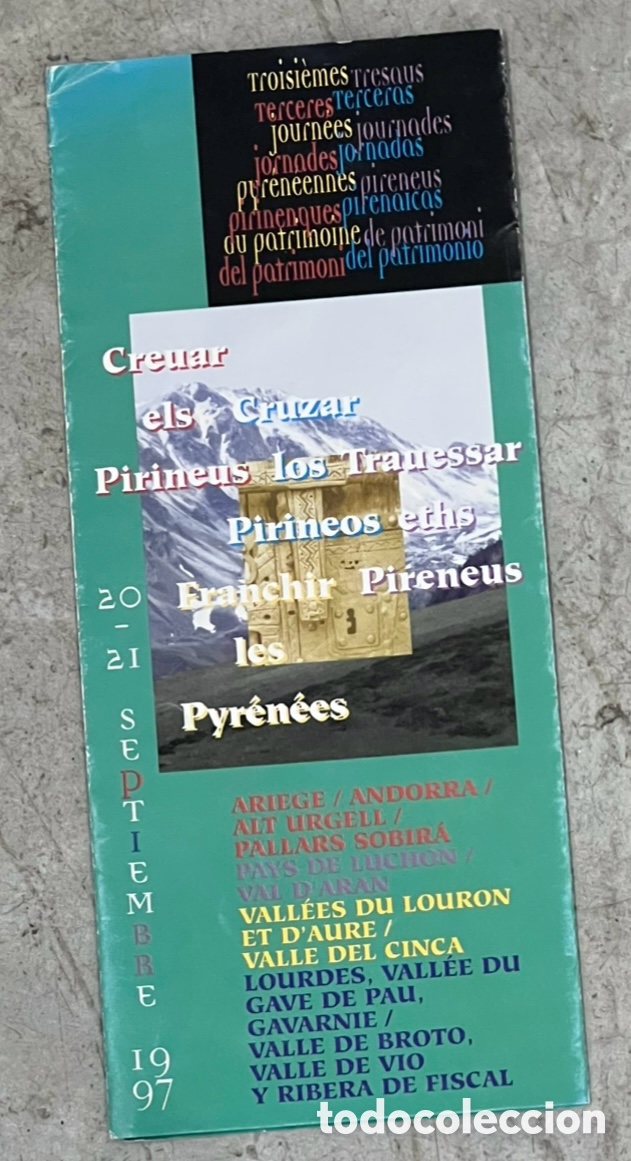 Mapas contempor&aacute;neos: Mapa. Cruzar los Pirineos. 1997.