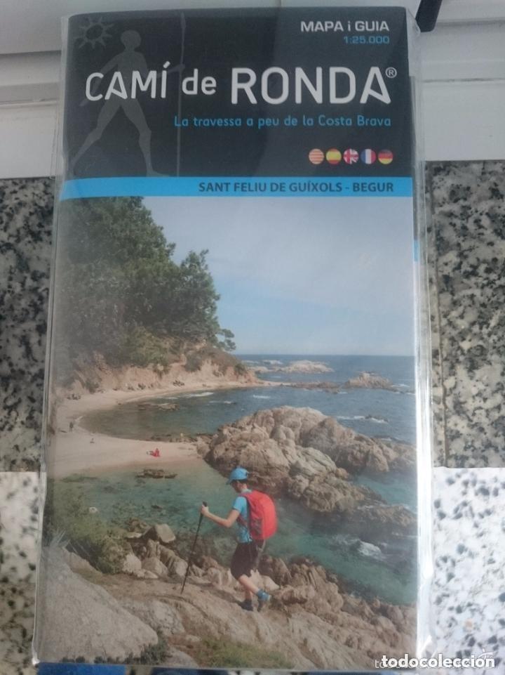 Mapas contempor&aacute;neos: CAMI DE RONDA - NUEVO - MAPA Y GUIA -- EN ESPA&Ntilde;OL - CATALAN - FRANCES - INGLES - ALEMAN