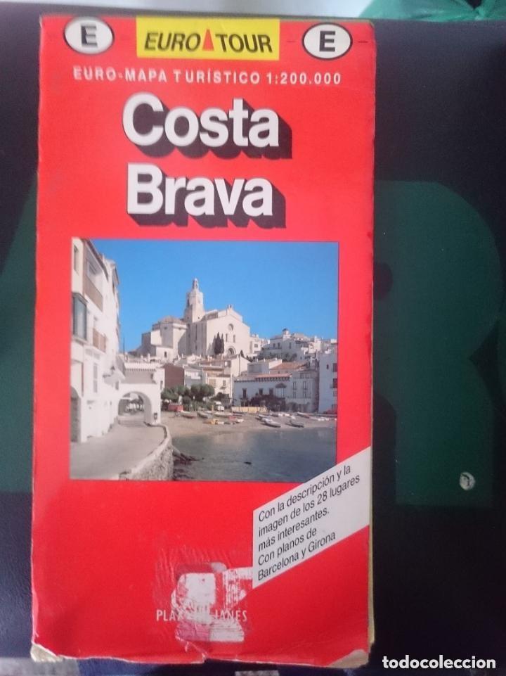 Mapas contempor&aacute;neos: mapa COSTA BRAVA - ED EUROTOUR