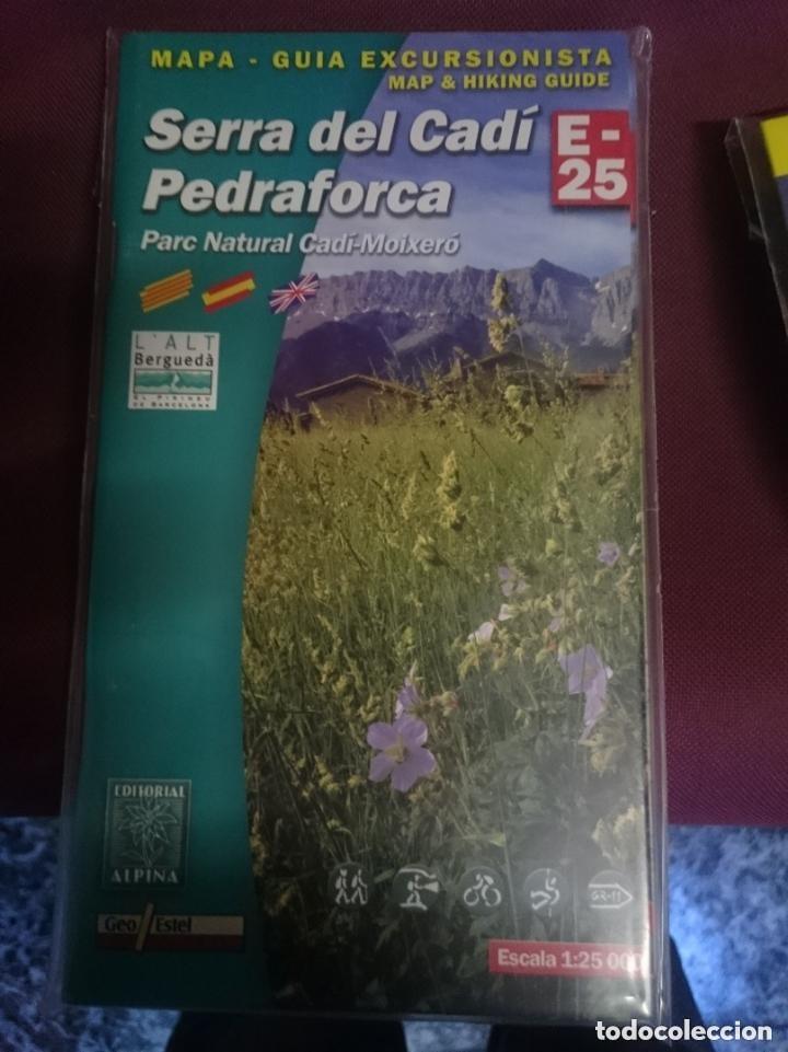 Mapas contempor&aacute;neos: MAPA Y GUIA - SERRA DEL CADI - PEDRAFORCA - PARC NATURAL CADI-MOIXERO -EN ESPA&Ntilde;OL CATALAN E INGLES
