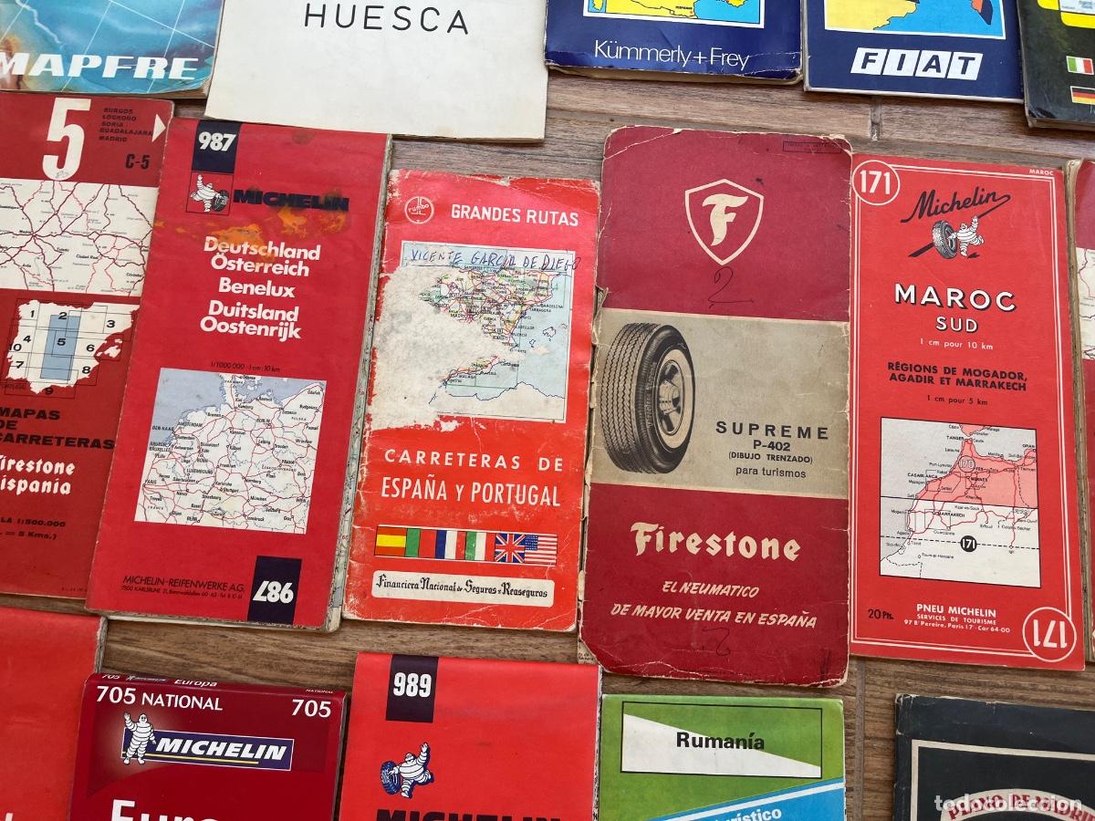 Mapas contempor&aacute;neos: ESPECTACULAR LOTE DE MAPAS MICHELIN Y FIRESTONE - Foto 3