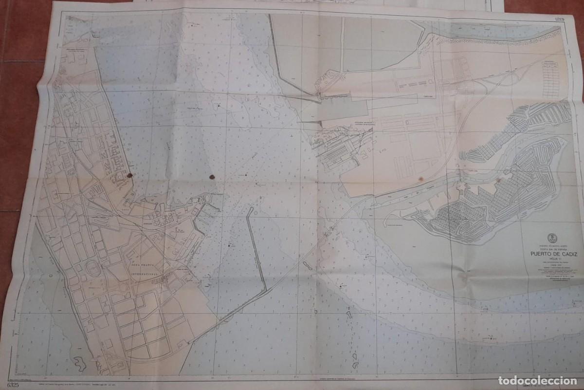 Mapas contempor&aacute;neos: CARTA NA&Uacute;TICA DEL PUERTO DE C&Aacute;DIZ, HOJA II, DE 1975
