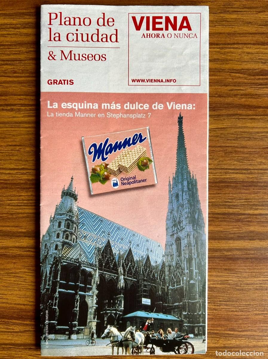 Mapas contempor&aacute;neos: VIENA - VIENNA - &Ouml;STERREICH - PLANO DE LA CIUDAD & MUSEOS 1:25.000 - VERSI&Oacute;N EN ESPA&Ntilde;OL - 2014