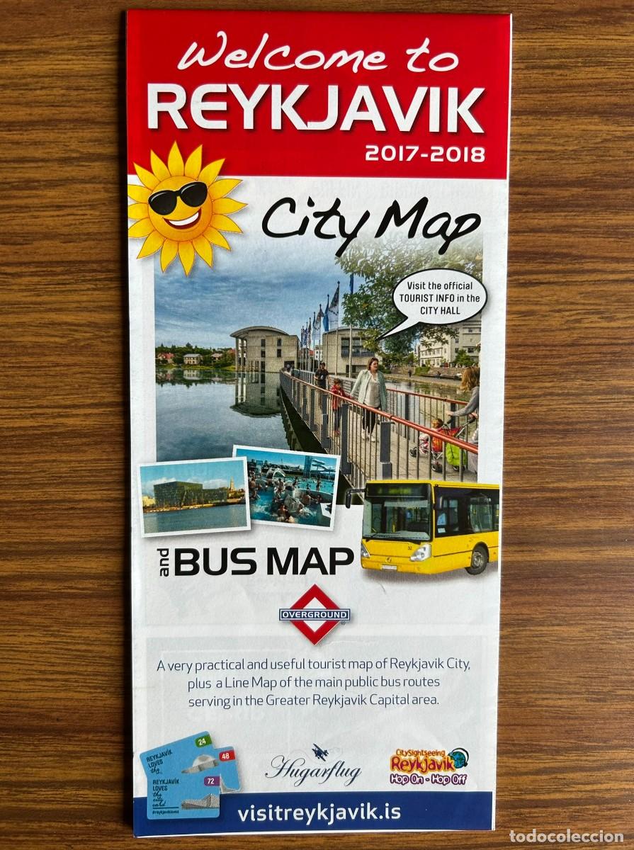 Mapas contempor&aacute;neos: CITY MAP AND BUS MAP - WELCOME TO REYKJAVIK - ICELAND 2017-2018