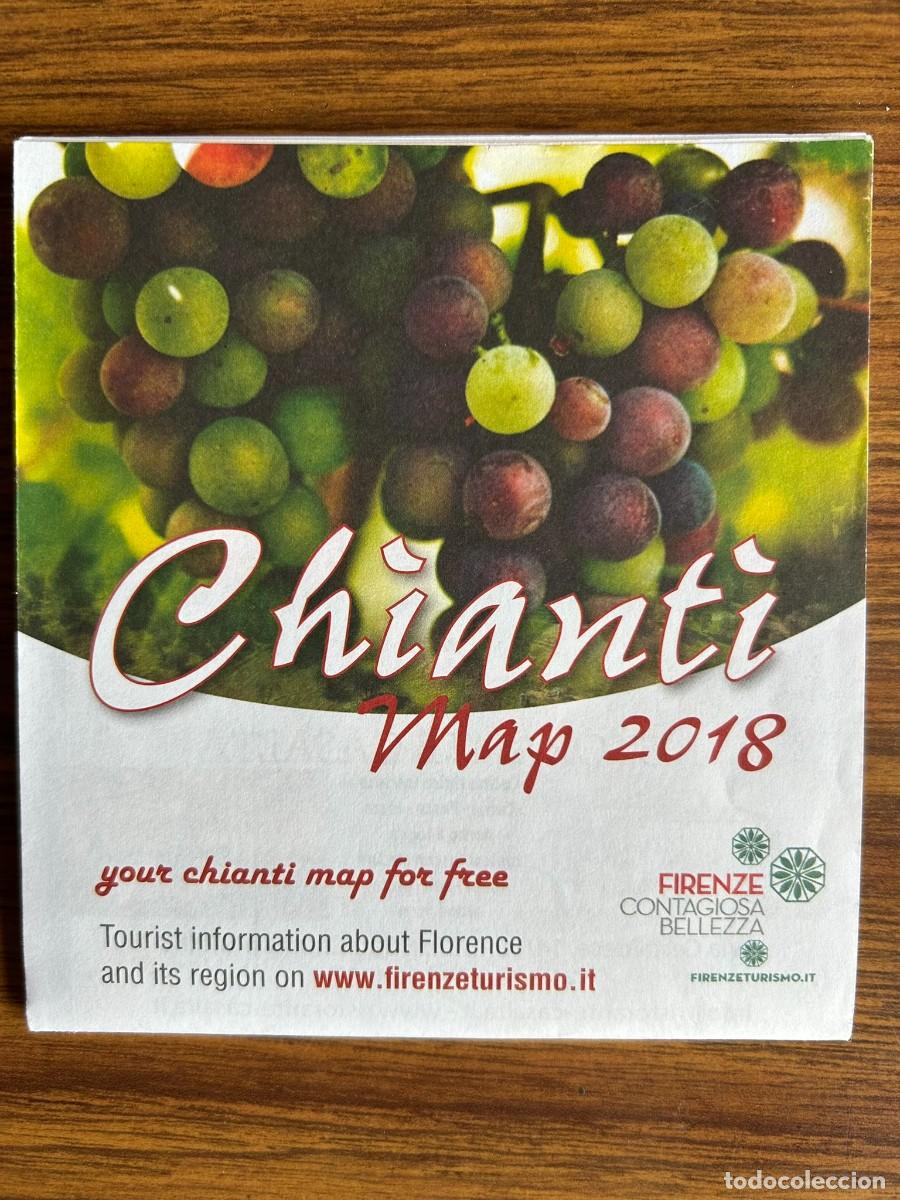Mapas contempor&aacute;neos: CHIANTI MAP 2018 - FLORENCE REGION - ITALY