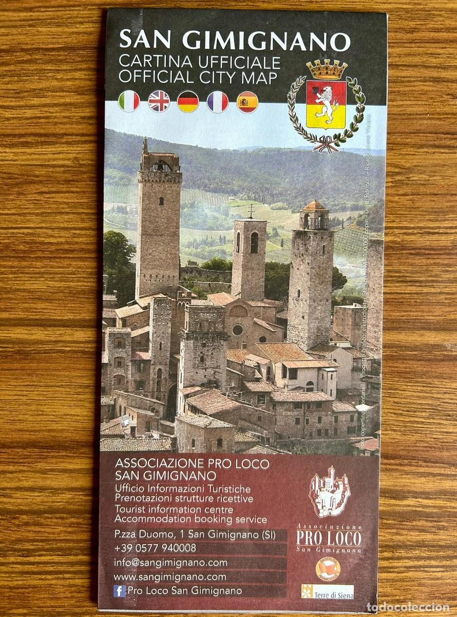 Mapas contempor&aacute;neos: SAN GIMINIANO - CARTINA UFFICIALE - OFFICIAL CITY MAP 2017
