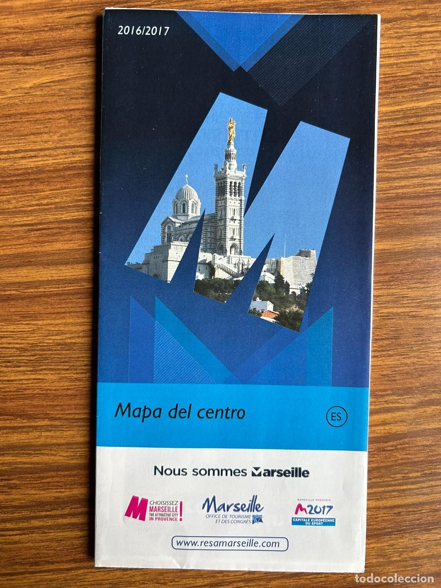 Mapas contempor&aacute;neos: MARSEILLE - MARSELLA - FRANCE - MAPA DEL CENTRO 2016-2017 - VERSI&Oacute;N EN ESPA&Ntilde;OL