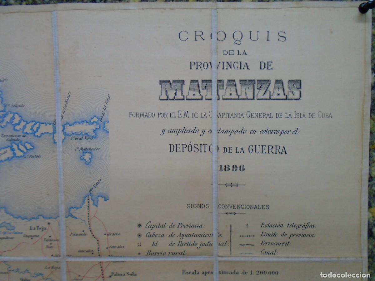 Mapas contempor&aacute;neos: CROQUIS DE LA PROVINCIA DE MATANZAS/FIRMADO POR EL E.M.DE LA CAPITANIA GENERAL/1896.