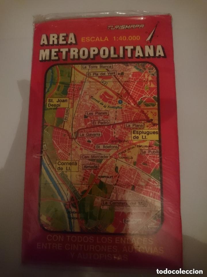 Mapas contempor&aacute;neos: BARCELONA - AREA METROPOLITANA - ANTIGUO