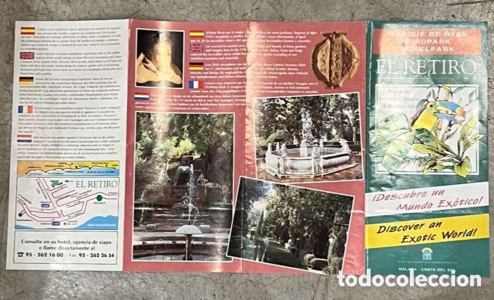 Mapas contempor&aacute;neos: Mapa. Parque de Aves EL RETIRO. M&aacute;laga. - Foto 4