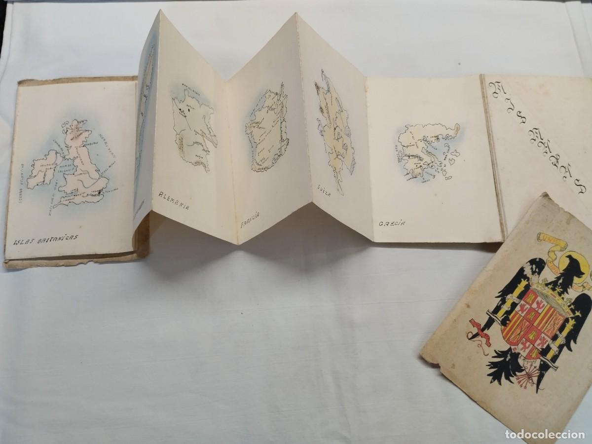 Mapas contempor&aacute;neos: ATLAS ESCOLAR PA&Iacute;SES EUROPEOS PINTADO A MANO. &Eacute;POCA FRANQUISTA. 1950